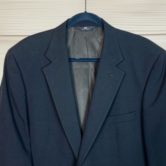 Brooks Brothers 346 Two-Buttons Wool Blazer Navy Blue with Gold Buttons 44R - Picture 4 of 14